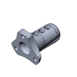 ADJUSTABLE STEERING HUB OK WITH INCLINATION - BLACK ANOIZED