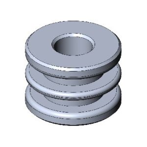 ALUMINIUM SPACER FOR M8 FUEL TANK - BLACK ANODIZED