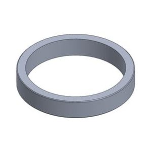 SPACER FOR STUB AXLE 5mm, DIAM.25mm - BLACK