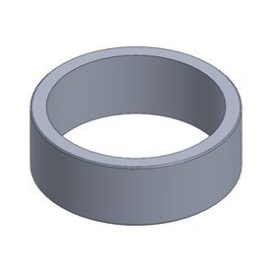 SPCER FOR STUB AXLE 10mm, 25mm - BLACK ANODIZED