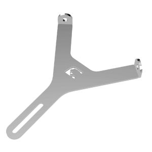 LOWER CROSS BRACKET FOR EUROSTAR DYNAMICA FRONT PANEL 2021 Y CHROMED