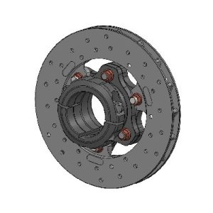 REAR BRAKE DISC 180X17.5 COMPLETE WITH 50mm FLOATING DISC CARRIER