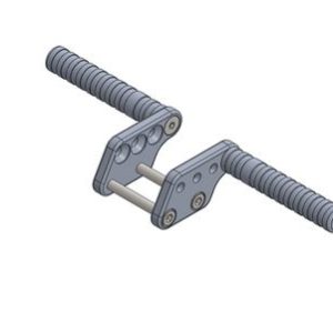 FOOTREST MOTORSPORT - BLACK ALLUMINIUM